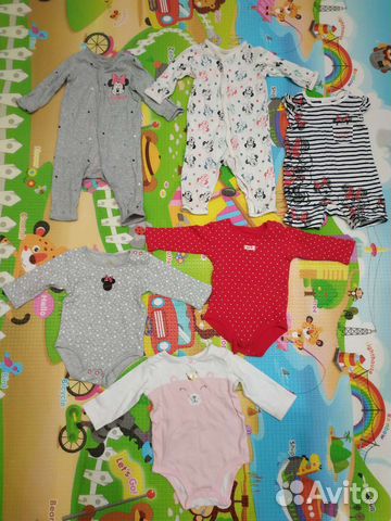 Вещи пакетом для девочки 6-9 месяцев