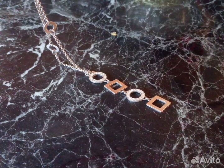 Колье серебро