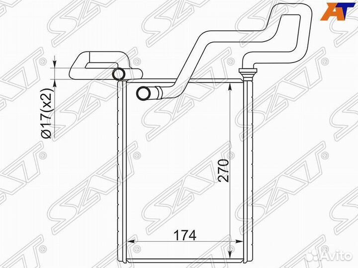 Радиатор Honda Accord 2002-2008 sthd283950 CL