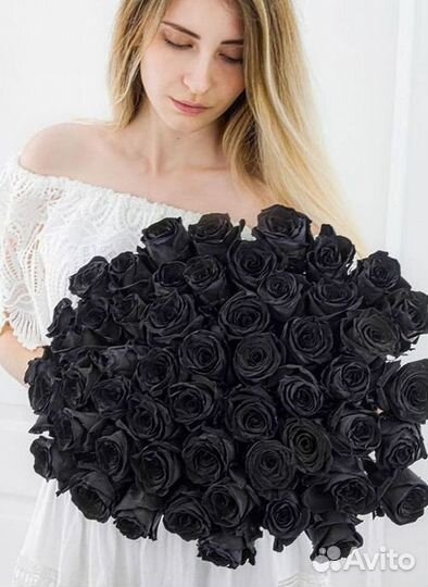Чёрные розы. Цветы Букеты с доставкой