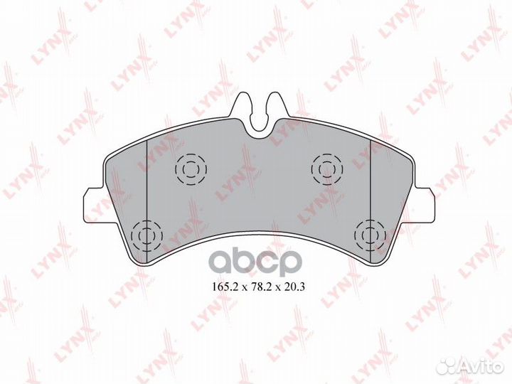 Колодки тормозные дисковые зад LCV BD5344 L