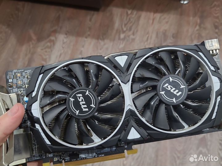 Видеокарта MSI AMD Radeon RX 580 armor 8G OC