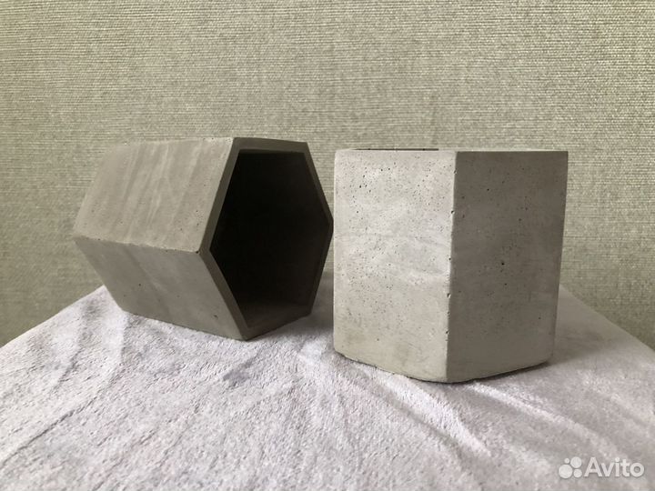 Кашпо из цемента