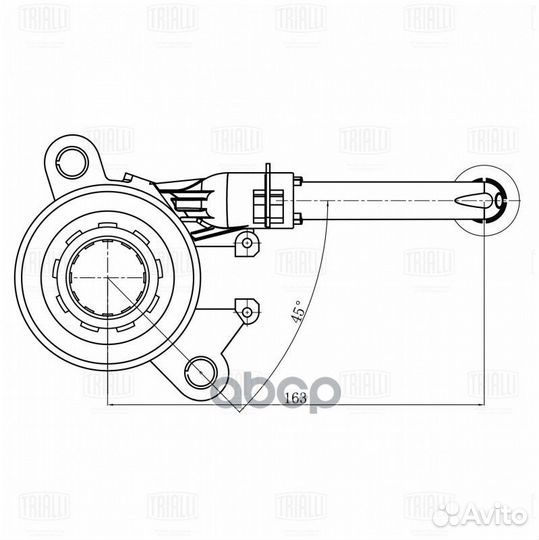 Муфта выкл. сцеп. гидравл. для а/м Nissan Qashq