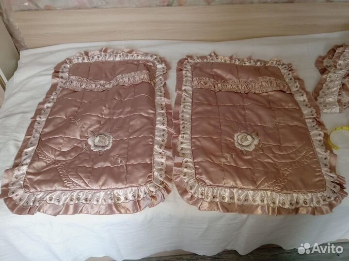 Шторы атласные с покрывалом времен СССР