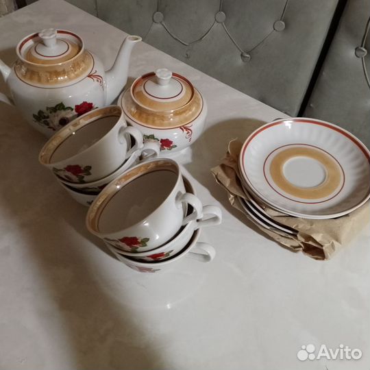 Чайный сервиз дулево розы