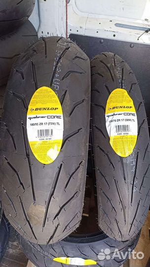 Шина на мотоцикл 180 55 17 Dunlop Qualifier Core