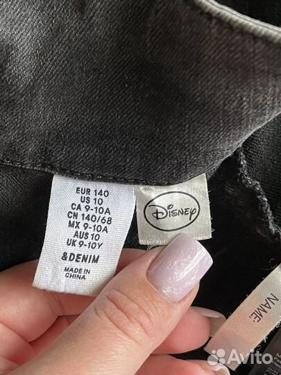 Джинсовая куртка и джинсы для девочки 128-140 H&M
