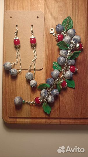 Комплект (браслет и серьги) 