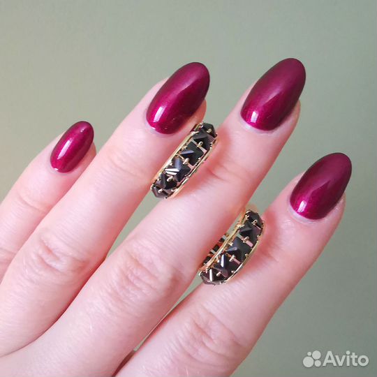 Элегантные серьги полукольца с цирконием