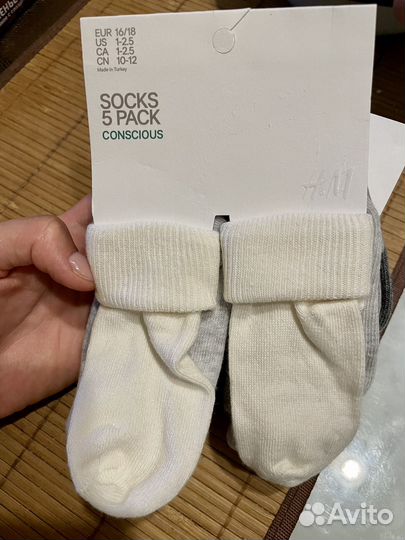 Носки для новорожденного h&m новые