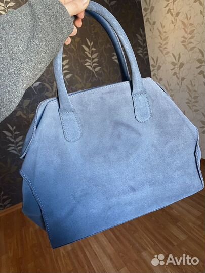 Женская сумка из натуральной замши