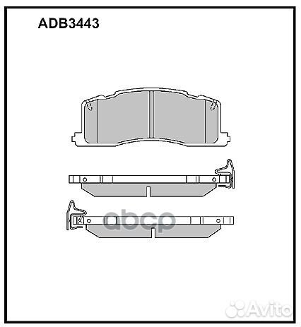 Колодки тормозные дисковые задние Allied Nippon