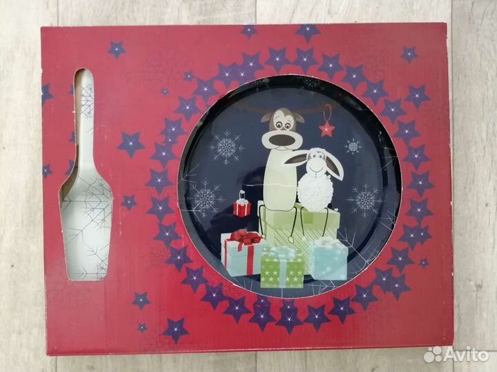 Тарелка для торта с лопаткой