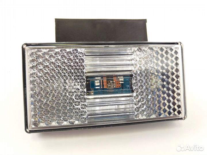 Фонари габаритные белые с кронштейном 12/24в