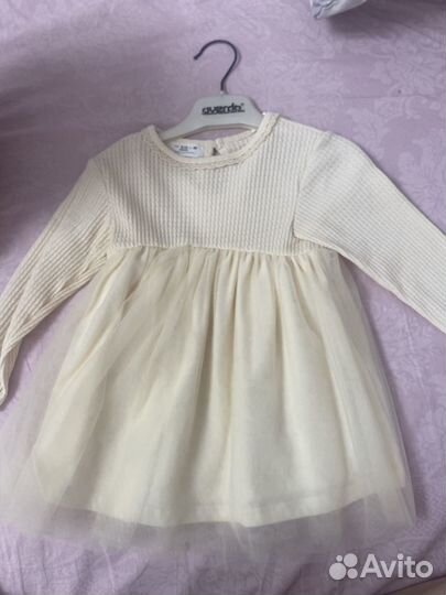 Платье для девочки zara 9-12 m