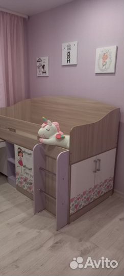 Кровать чердак для девочки