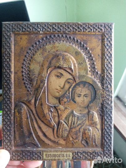 18 век Казанская икона Божией Матери