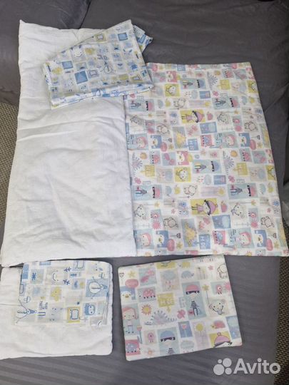 Постельное белье на детскую кроватку 120 на 60