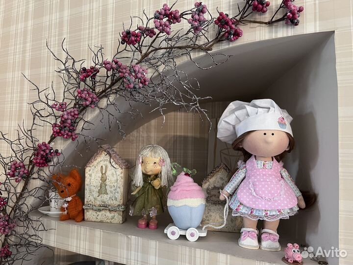 Текстильная кукла в стиле Тильда