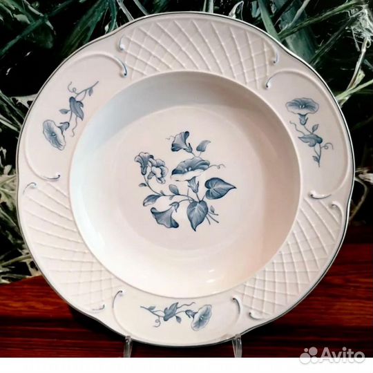 6 старинных суповых тарелок Villeroy&Boch