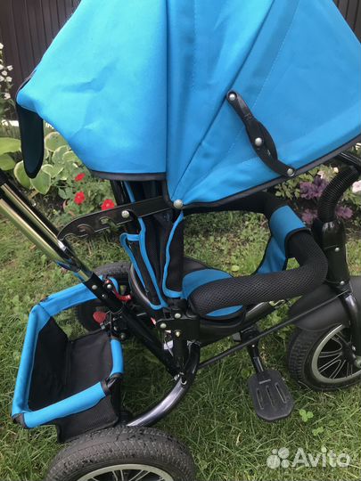 Детский трехколесный велосипед коляска
