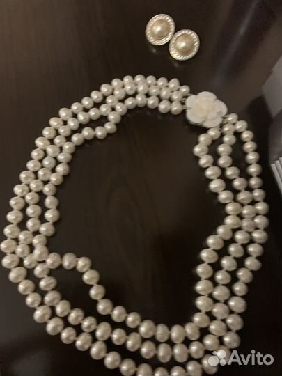 Бусы колье из жемчуга