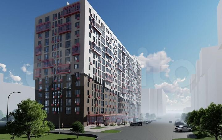 1-к. квартира, 46,9 м², 12/16 эт.