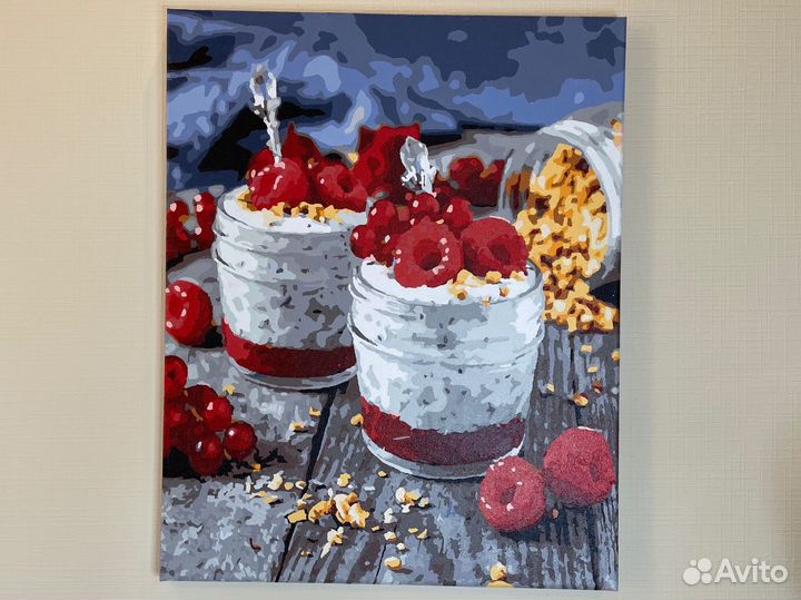 Картина по номерам раскрашенная