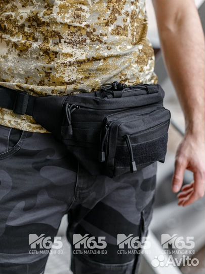 Сумка поясная CH-066, black