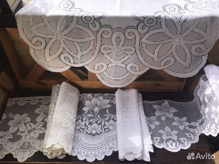 Скатерть, тюль-ламбрекен, отрезы ткани