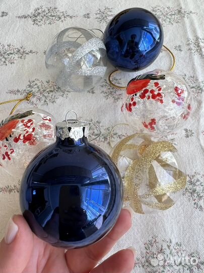 Стеклянные елочные игрушки