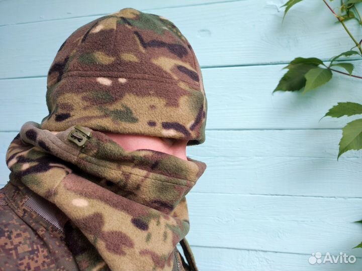 Шапка флисовая двухслойная