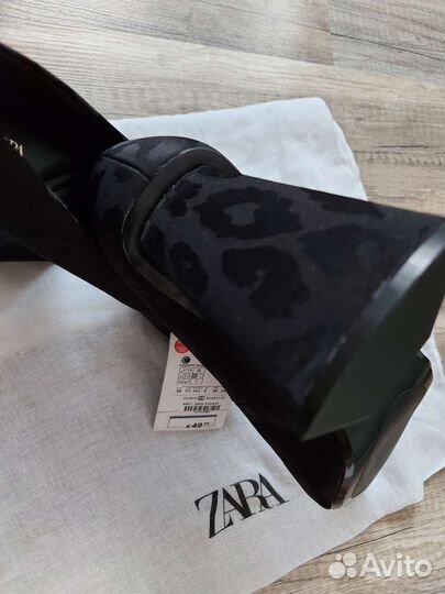 Туфли zara 38 размер леопардовый принт оригинал