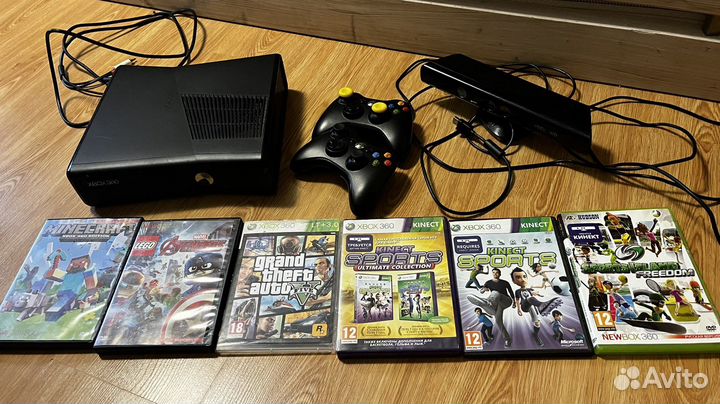Xbox 360 приставка с kinect