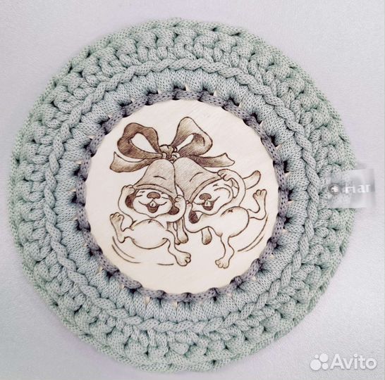 Подставка под чашку/под горячее/салфетка из джута