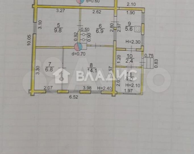 Дом 49,6 м² на участке 4,9 сот.