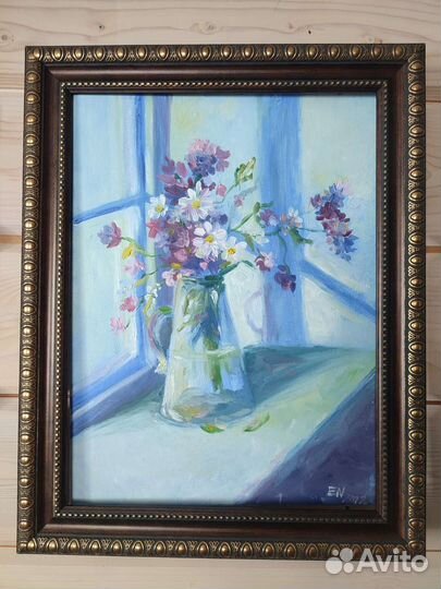 Картина маслом на холсте цветы