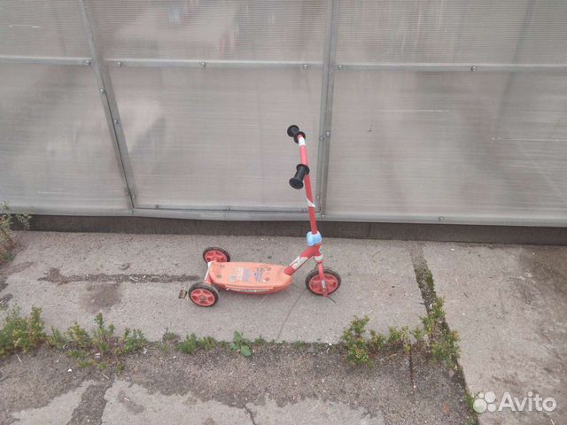 Самокат детский бу 3х колесный