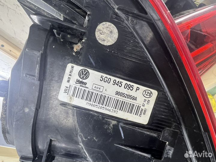 Задние фонари гольф 7