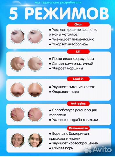 Массажер для лица микротоки