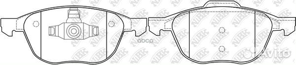 Колодки тормозные дисковые пер MZ axela 1.5L BK