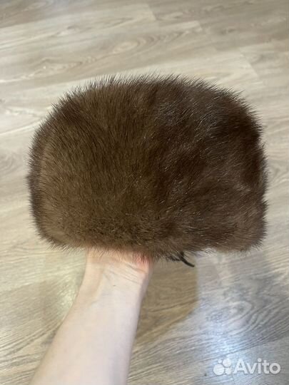 Мужская зимняя шапка, меховая, норка