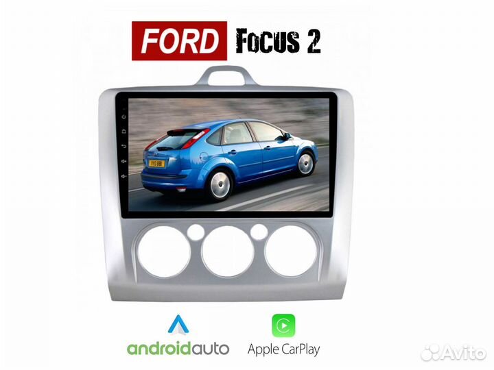 Topway Ford Focus 2 кондиционер CarPlay 4/32gb