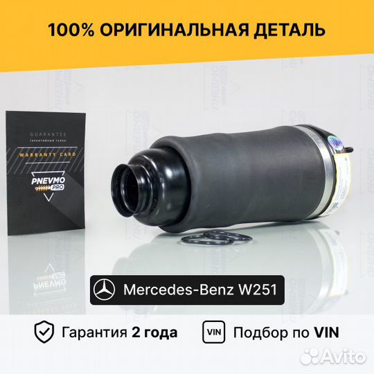 Пневмобаллон Mercedes W251 R-Class Передний
