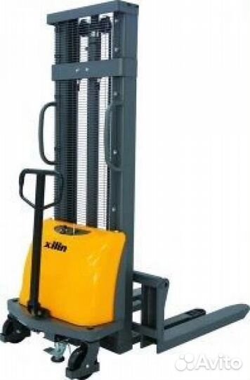 Штабелер гидравлический с электроподъемом 1,5 т 2,5 м xilin CDD15B-E с раздвижными вилами