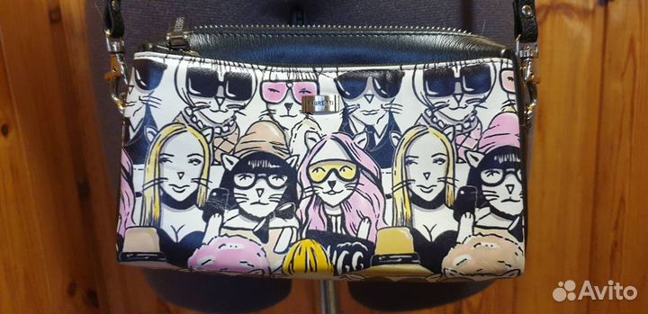 Сумка fabretti натуральная кожа