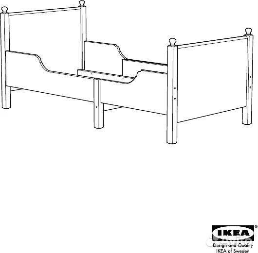 Детская кровать IKEA раздвижная