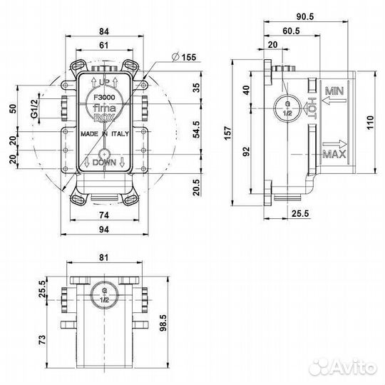 Fima Carlo Frattini Fimabox F3000 Внутренняя часть