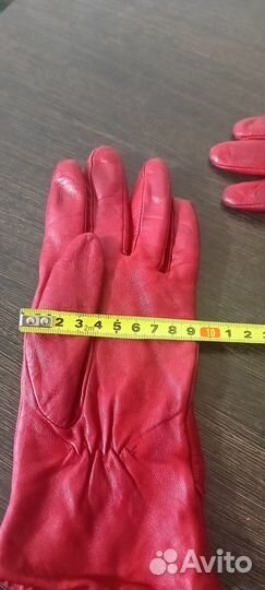 Перчатки женские кожаные р. 7.5